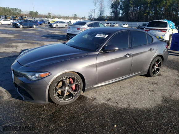 2017 Alfa Romeo Giulia Ti with VIN ZARFAECN5H7556678, listed as a Copart auction lot 48544905 with 94,800 mi miles and Salvage Title. Bid and sale history available at carsss.com. Image 1.