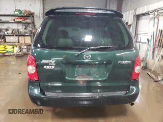 2003 Mazda MPV LX with VIN JM3LW28J330354269, listed as a Copart auction lot 51217175 with 205,589 mi miles and Salvage Title. Bid and sale history available at carsss.com. Image 6.