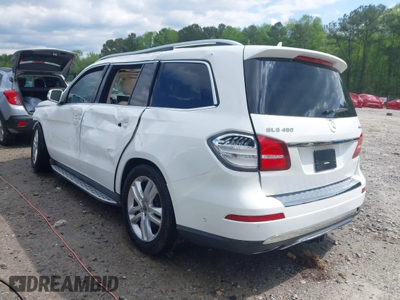 2017 Mercedes-Benz GLS 450 z VIN 4JGDF6EE2HA989945, wystawiony jako IAAI lot #41953246 z przebiegiem Nie podano mil oraz . Historia ofert i sprzedaży dostępna na DreamBid. Obrazek 3.