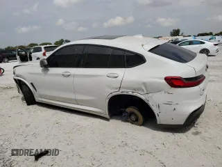 2020 BMW X4 M40i with VIN 5UX2V5C07L9B55214, listed as a Copart auction lot 49868665 with 46,287 mi miles and Salvage Title. Bid and sale history available at carsss.com. Image 2.