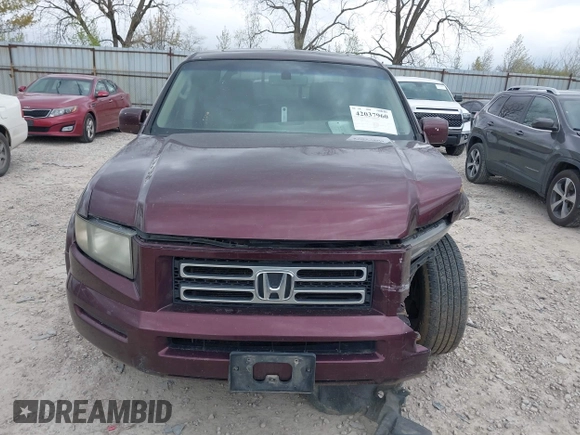 2008 Honda Ridgeline RTL with VIN 2HJYK16558H511163, listed as a IAAI auction lot 42037960 with 191,456 mi miles. Bid and sale history available at carsss.com. Image 12.