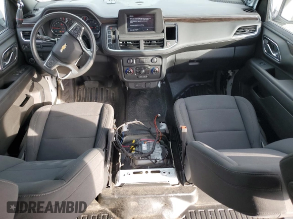 2022 Chevrolet Tahoe Commercial with VIN 1GNSCLED9NR301647, listed as a Copart auction lot 81709524 with 42,407 mi miles and Salvage title. Bid and sale history available at DreamBid. Image 8.