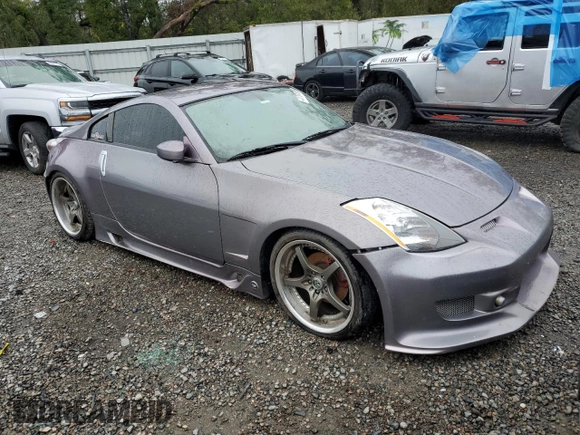 2004 Nissan 350Z Touring with VIN JN1AZ34E74T050080, listed as a Copart auction lot 41761305 with 0 mi miles and Salvage Title. Bid and sale history available at carsss.com. Image 4.
