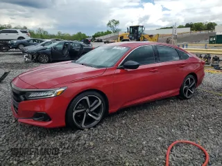 2021 Honda Accord Sport with VIN 1HGCV1F32MA061342, listed as a Copart auction lot 52614685 with 81,219 mi miles and Salvage title. Bid and sale history available at DreamBid. Image 1.