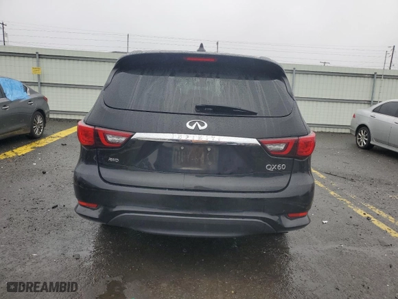 2019 Infiniti QX60 PURE with VIN 5N1DL0MM8KC531594, listed as a Copart auction lot 84862424 with 78,258 mi miles and Salvage Title. Bid and sale history available at carsss.com. Image 6.