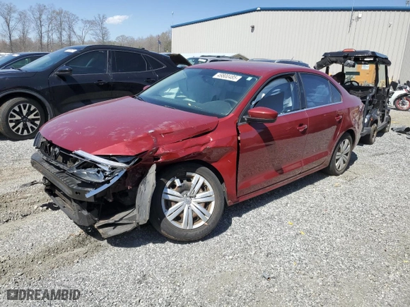 2017 Volkswagen Jetta 1.4T S with VIN 3VW2B7AJ5HM331150, listed as a Copart auction lot 49800485 with 97,712 mi miles and Salvage Title. Bid and sale history available at carsss.com. Image 1.