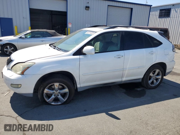 2005 Lexus RX 330 z VIN 2T2HA31U05C077320, wystawiony jako Copart lot #64674405 z przebiegiem 155 453 mil mil oraz Szkoda całkowita • Salvage title. Historia ofert i sprzedaży dostępna na DreamBid. Obrazek 1.