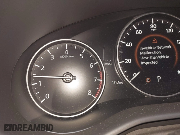 2025 Mazda 3 S Carbon Edition with VIN JM1BPBCM4S1760993, listed as a IAAI auction lot 41446098 with 102 mi miles and . Bid and sale history available at DreamBid. Image 16.