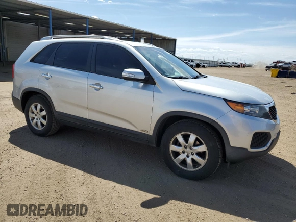 2013 Kia Sorento LX with VIN 5XYKTDA2XDG310583, listed as a Copart auction lot 53015265 with 167,009 mi miles and Non repairable. Bid and sale history available at DreamBid. Image 4.