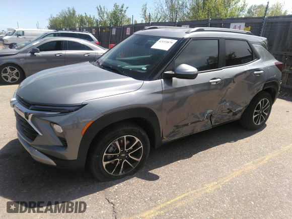 2025 Chevrolet TrailBlazer LT with VIN KL79MPSP1SB126354, listed as a IAAI auction lot 42153879 with 4,810 mi miles and . Bid and sale history available at DreamBid. Image 14.