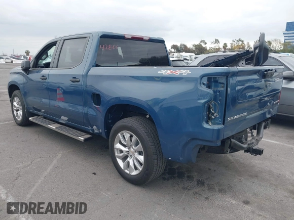 2024 Chevrolet Silverado 1500 Custom with VIN 3GCPDBEK7RG252751, listed as a IAAI auction lot 41429343 with 3,735 mi miles and . Bid and sale history available at DreamBid. Image 3.