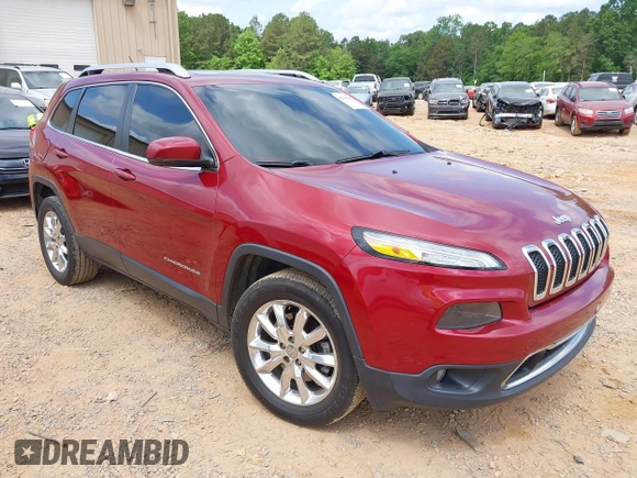 2015 Jeep Cherokee Limited with VIN 1C4PJMDS1FW571937, listed as a IAAI auction lot 42106209 with 162,666 mi miles and . Bid and sale history available at DreamBid. Image 1.