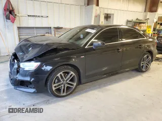 2017 Audi A3 Sedan Premium Plus with VIN WAUJ8GFF7H1059552, listed as a Copart auction lot 89132045 with 57,769 mi miles and Salvage Title. Bid and sale history available at carsss.com. Image 1.