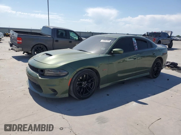 2019 Dodge Charger Scat Pack with VIN 2C3CDXGJ7KH721346, listed as a Copart auction lot 53302395 with Not provided miles and Salvage title. Bid and sale history available at DreamBid. Image 1.