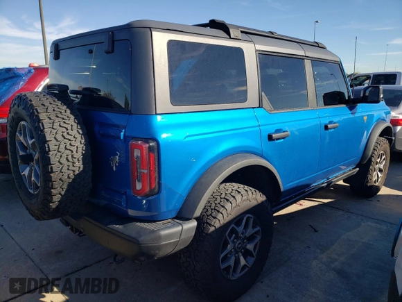 2021 Ford Bronco with VIN 1FMEE5DH7MLA63830, listed as a Copart auction lot 80131634 with 65,313 mi miles and Salvage Title. Bid and sale history available at carsss.com. Image 3.