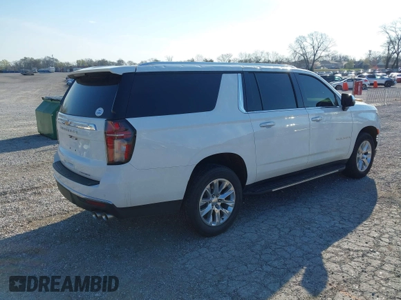 2022 Chevrolet Suburban Premier with VIN 1GNSCFKDXNR121180, listed as a IAAI auction lot 41833036 with 86,085 mi miles and . Bid and sale history available at DreamBid. Image 4.