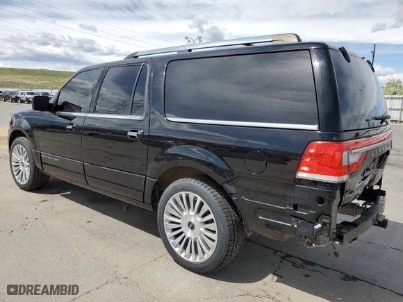 2017 Lincoln Navigator L Select with VIN 5LMJJ3JT0HEL02598, listed as a Copart auction lot 50894954 with 96,027 mi miles and Salvage Title. Bid and sale history available at carsss.com. Image 2.