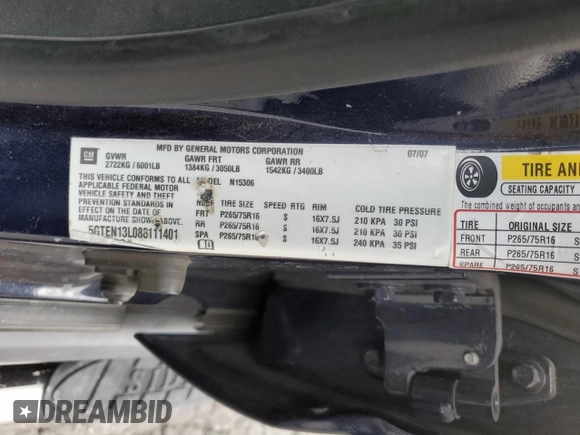 2008 Hummer H3 SUV Alpha with VIN 5GTEN13L088111401, listed as a Copart auction lot 43945055 with 71,244 mi miles and Salvage Title. Bid and sale history available at carsss.com. Image 13.