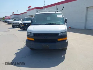 2019 Chevrolet Express Cargo Van with VIN 1GCWGAFPXK1164773, listed as a IAAI auction lot 41984554 with 87,916 mi miles. Bid and sale history available at carsss.com. Image 12.