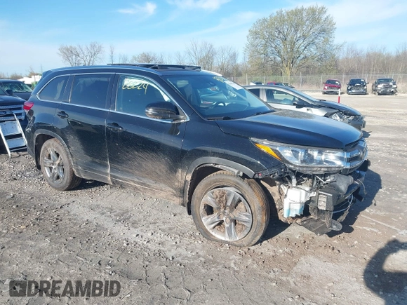 2019 Toyota Highlander Limited with VIN 5TDDZRFH7KS942359, listed as a IAAI auction lot 42188224 with 85,454 mi miles and . Bid and sale history available at DreamBid. Image 1.