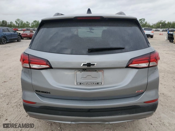 2024 Chevrolet Equinox RS with VIN 3GNAXMEG5RS115803, listed as a Copart auction lot 51584055 with 43,059 mi miles and Salvage Title. Bid and sale history available at carsss.com. Image 6.