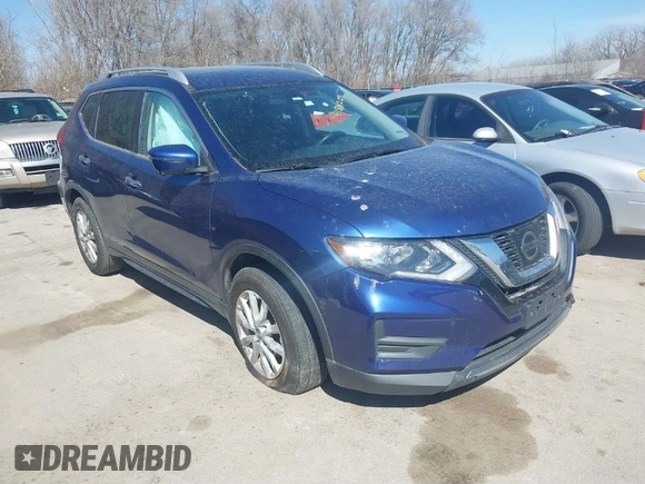 2017 Nissan Rogue SV with VIN KNMAT2MT2HP580785, listed as a IAAI auction lot 41811204 with 134,987 mi miles. Bid and sale history available at carsss.com. Image 1.