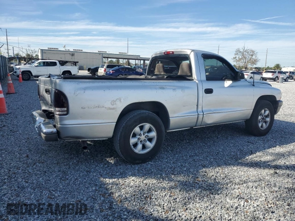 2003 Dodge Dakota with VIN 1D7FL16X23S122093, listed as a Copart auction lot 87394974 with 264,510 mi miles and Salvage Title. Bid and sale history available at carsss.com. Image 3.