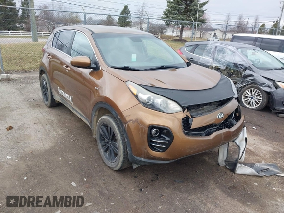 2018 Kia Sportage LX with VIN KNDPMCAC3J7422785, listed as a IAAI auction lot 41869603 with 84,378 mi miles. Bid and sale history available at carsss.com. Image 1.