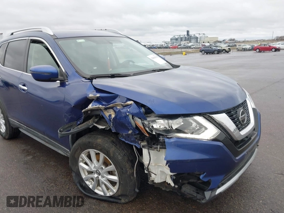 2018 Nissan Rogue SV with VIN KNMAT2MV8JP592365, listed as a IAAI auction lot 42081584 with 58,687 mi miles and . Bid and sale history available at DreamBid. Image 6.