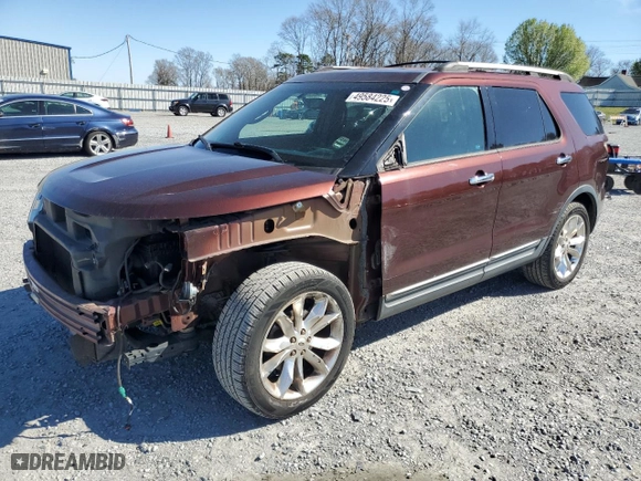 2012 Ford Explorer XLT with VIN 1FMHK7D87CGA34725, listed as a Copart auction lot 49584225 with 124,570 mi miles and Salvage Title. Bid and sale history available at carsss.com. Image 1.