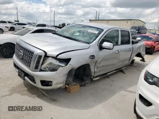 2017 Nissan Titan SV with VIN 1N6AA1EK5HN518019, listed as a Copart auction lot 54229475 with 107,189 mi miles and Salvage title. Bid and sale history available at DreamBid. Image 1.