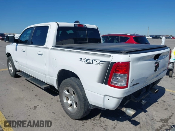 2022 Ram 1500 Big Horn with VIN 1C6SRFFT7NN242269, listed as a IAAI auction lot 41645255 with 96,658 mi miles. Bid and sale history available at carsss.com. Image 3.
