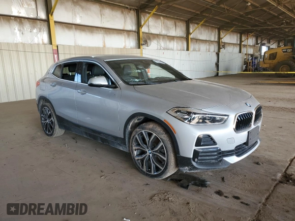 2021 BMW X2 sDrive28i with VIN WBXYH9C07M5T03462, listed as a Copart auction lot 56539503 with 0 mi miles and Salvage Title. Bid and sale history available at carsss.com. Image 4.