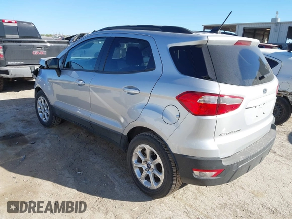 2019 Ford EcoSport SE with VIN MAJ3S2GE3KC269072, listed as a IAAI auction lot 41836009 with 18,484 mi miles and . Bid and sale history available at DreamBid. Image 3.