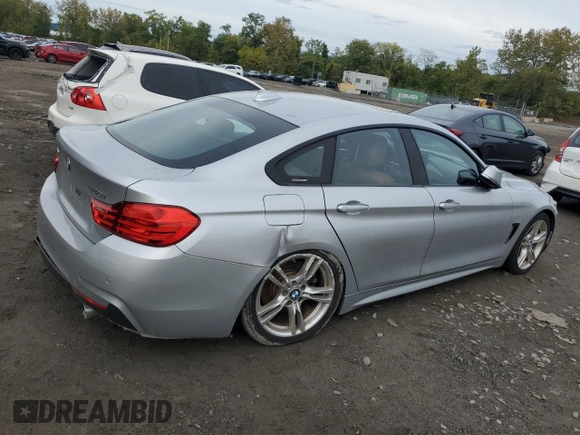 2017 BMW 4 Series 440i xDrive with VIN WBA4E5C50HG189370, listed as a Copart auction lot 72420284 with 59,018 mi miles and Salvage Title. Bid and sale history available at carsss.com. Image 3.