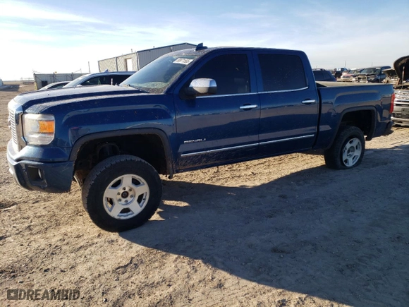 2015 GMC Sierra 1500 Denali with VIN 3GTU2WEJ2FG213956, listed as a Copart auction lot 88971565 with 130,449 mi miles and Salvage Title. Bid and sale history available at carsss.com. Image 1.