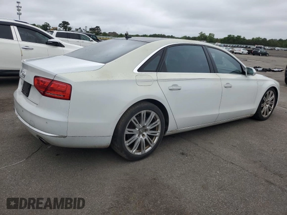 2013 Audi A8 3.0L z VIN WAURGAFD5DN018082, wystawiony jako Copart lot #60092825 z przebiegiem 69 345 mil mil oraz Szkoda całkowita • Salvage title. Historia ofert i sprzedaży dostępna na DreamBid. Obrazek 3.