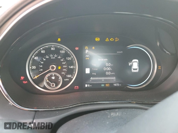 2024 Genesis GV70 Sport with VIN 5NMMCDTC1RH011009, listed as a Copart auction lot 77260974 with 1,672 mi miles and Non Repairable. Bid and sale history available at DreamBid. Image 9.