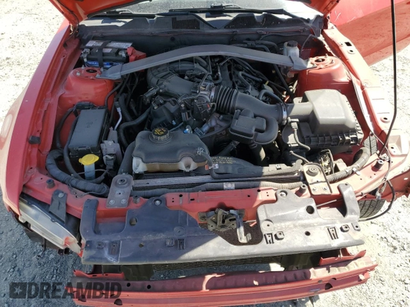 2013 Ford Mustang V6 with VIN 1ZVBP8EM2D5203895, listed as a Copart auction lot 55858695 with 110,219 mi miles and Salvage title. Bid and sale history available at DreamBid. Image 11.