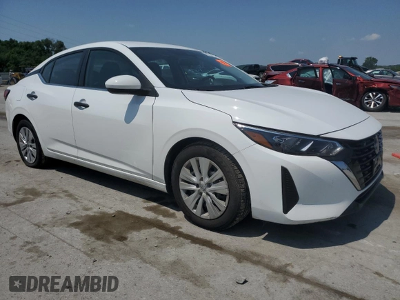 2024 Nissan Sentra S with VIN 3N1AB8BV4RY290867, listed as a Copart auction lot 59230865 with 61,564 mi miles and Salvage title. Bid and sale history available at DreamBid. Image 4.
