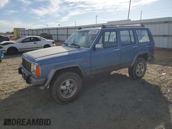 1991 Jeep Cherokee with VIN 1J4FJ58S1ML520376, listed as a Copart auction lot 75452364 with 147,982 mi miles and Salvage title. Bid and sale history available at DreamBid. Image 1.