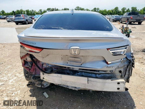 2018 Honda Accord EX-L with VIN 1HGCV2F57JA039159, listed as a Copart auction lot 58443495 with 86,772 mi miles and Salvage title. Bid and sale history available at DreamBid. Image 6.