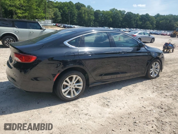 2015 Chrysler 200 Limited with VIN 1C3CCCAB2FN652883, listed as a Copart auction lot 65592955 with 165,709 mi miles and Salvage title. Bid and sale history available at DreamBid. Image 3.