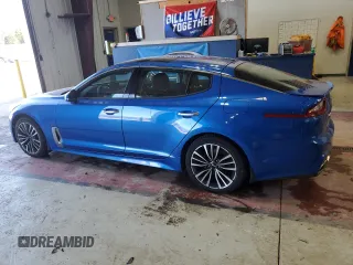 2018 Kia Stinger Premium with VIN KNAE25LA8J6021479, listed as a Copart auction lot 48129355 with 41,385 mi miles and Salvage Title. Bid and sale history available at carsss.com. Image 2.