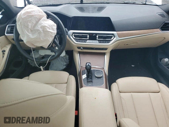 2019 BMW 3 Series 330i xDrive with VIN 3MW5R7J55K8B02348, listed as a Copart auction lot 56358215 with Not provided miles and Salvage title. Bid and sale history available at DreamBid. Image 8.