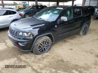 2021 Jeep Grand Cherokee Trailhawk with VIN 1C4RJFLG1MC600112, listed as a Copart auction lot 50801505 with 86,810 mi miles and Salvage title. Bid and sale history available at DreamBid. Image 1.