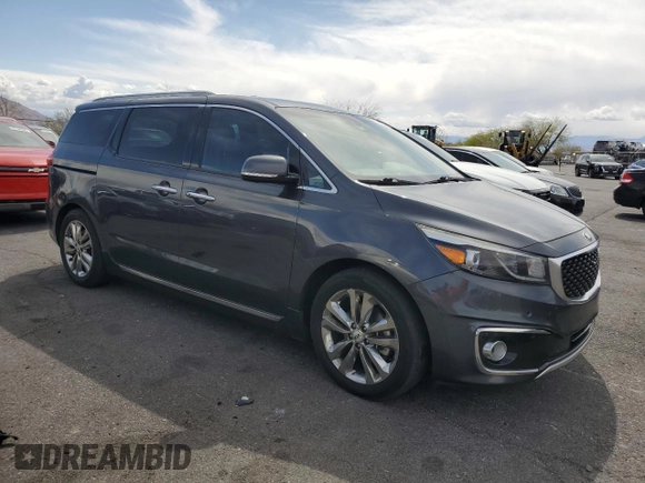 2016 Kia Sedona SX-L with VIN KNDME5C18G6126697, listed as a Copart auction lot 51707875 with 214,145 mi miles and Clean Title. Bid and sale history available at carsss.com. Image 4.