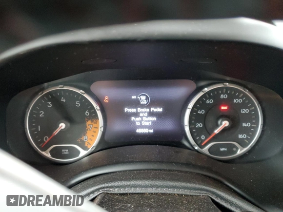 2018 Jeep Renegade Trailhawk with VIN ZACCJBCBXJPG96008, listed as a Copart auction lot 56657785 with 46,560 mi miles and Salvage title. Bid and sale history available at DreamBid. Image 9.