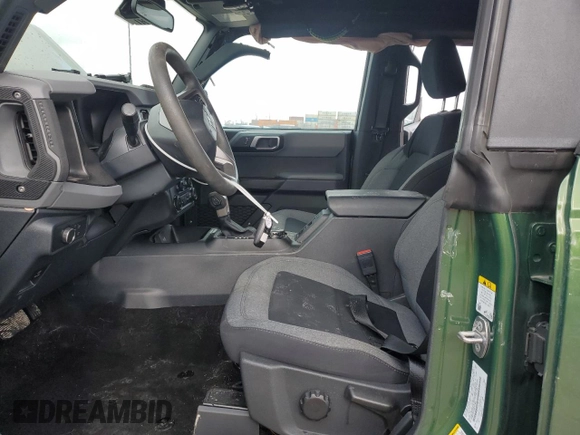 2022 Ford Bronco with VIN 1FMEE5DP0NLA81692, listed as a Copart auction lot 46881445 with 28,843 mi miles and Salvage Title. Bid and sale history available at DreamBid. Image 7.