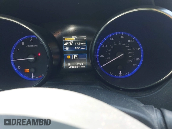 2016 Subaru Legacy Premium with VIN 4S3BNBD68G3027721, listed as a IAAI auction lot 42595356 with 246,834 mi miles and . Bid and sale history available at DreamBid. Image 7.